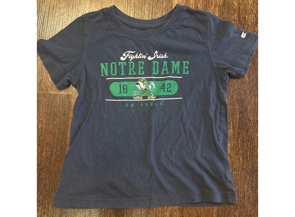 Colosseum Notre Dame Fighting Irish Navy Blue Kids T-Shirt Size 4T